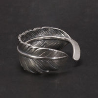 Hugin and Munin Feather 925 Sterling Silver Ring