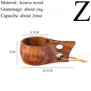 Traditional Norse Wood Carved Mug