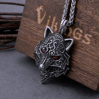 Snarling Fenrir - 316L Stainless Steel Necklace