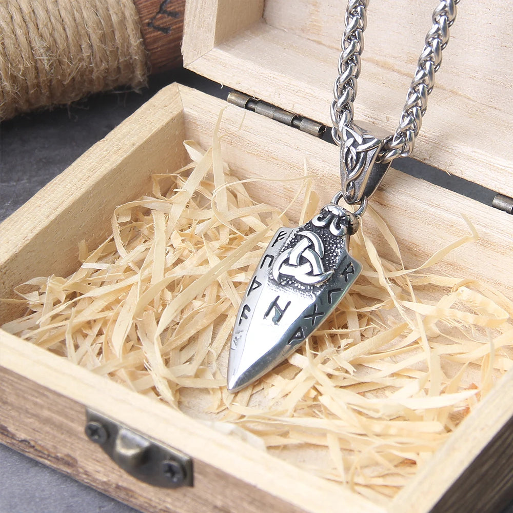 Odin's Spear Gungnir Steel Necklace