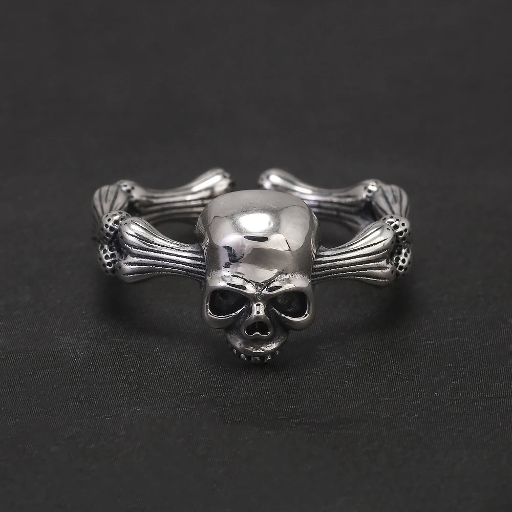 Fearsome Draugr 925 Sterling Silver Resizable Ring