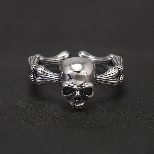 Fearsome Draugr 925 Sterling Silver Resizable Ring