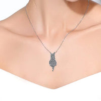 Freyja Cat 925 Silver Necklace