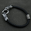 Freya Cat with Runes Steel Bracelet