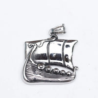 Drakar Viking Warship Stainless Steel Pendant