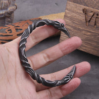 Odin's Ravens Stainless Steel Arm Ring Bracelet