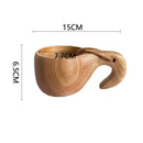 Traditional Norse Wood Carved Mug