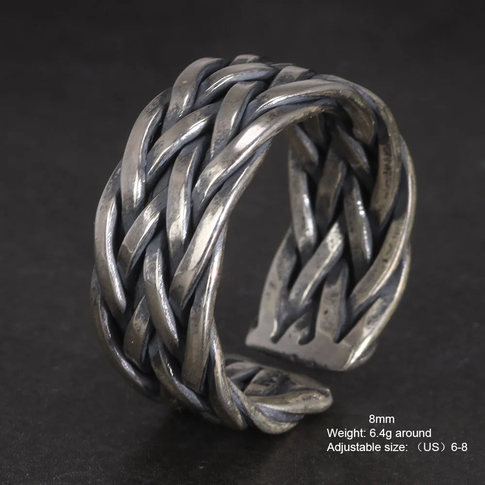 Wide Gleipnir - Handmade 925 Sterling Silver Ring