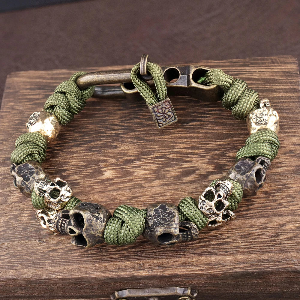 Warrior Trophies ParaCord Skull Bracelet