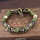 Warrior Trophies ParaCord Skull Bracelet