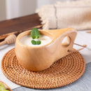 Traditional Norse Wood Carved Mug