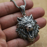 Great Wolf Fenrir 925 Silver Pendant