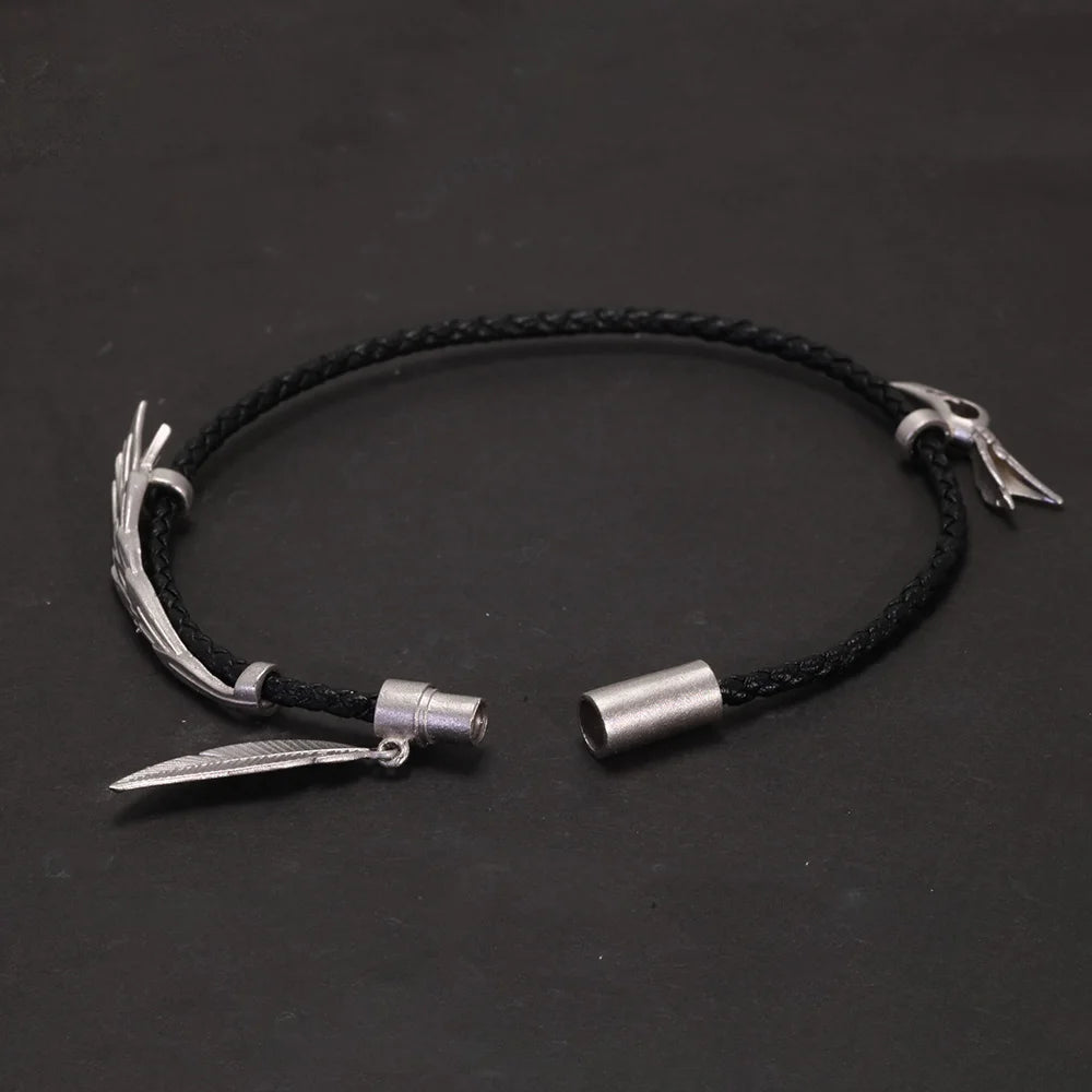 Chosen of Odin 925 Silver and Rope Bracelet