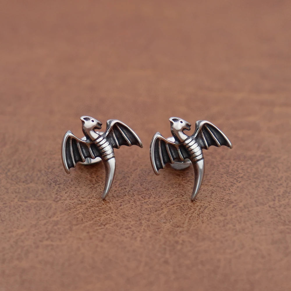 Winged Dragon Fafnir Surgical Steel Earrings