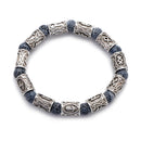 Runes in Lava Stone Bracelet