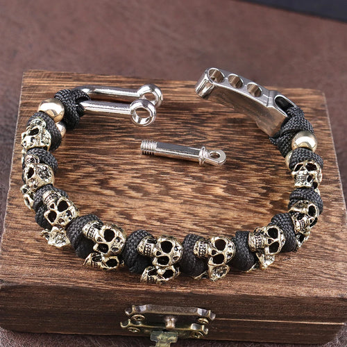 Warrior Trophies ParaCord Skull Bracelet