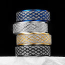 Unbreakable Dragonscales of Jormungandr Tungsten Carbide Ring