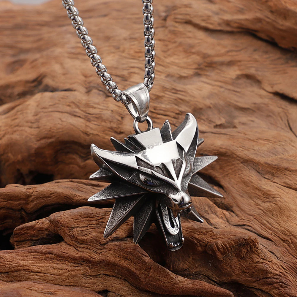 The Witcher Viking Wolf Necklace