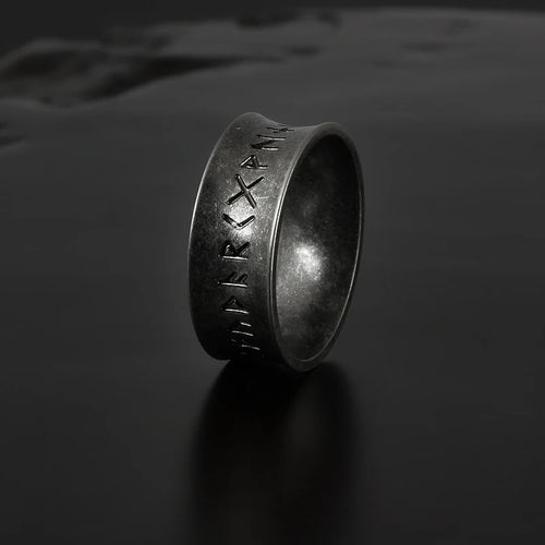 Dark Runes 8mm Adjustable Ring