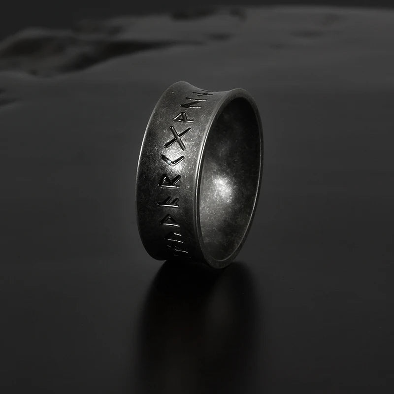 Dark Runes 8mm Adjustable Ring