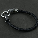 Freya Cat with Runes Steel Bracelet