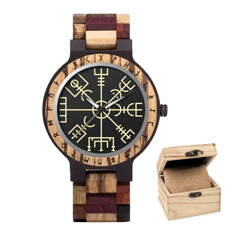 Viking Vintage Wooden Watch