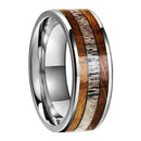 Frigg's Bounty Tungsten and Deer's Antler Wedding Band