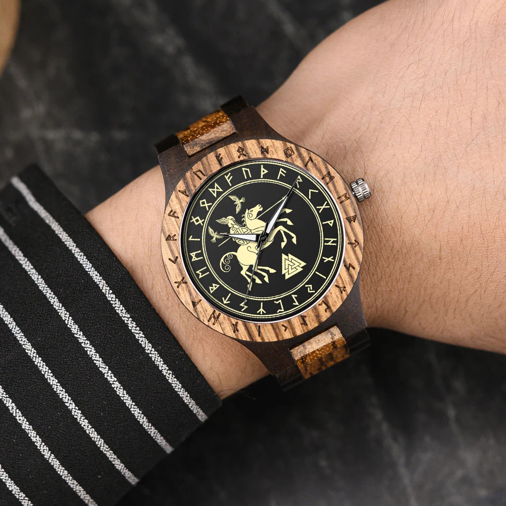 Viking Vintage Wooden Watch