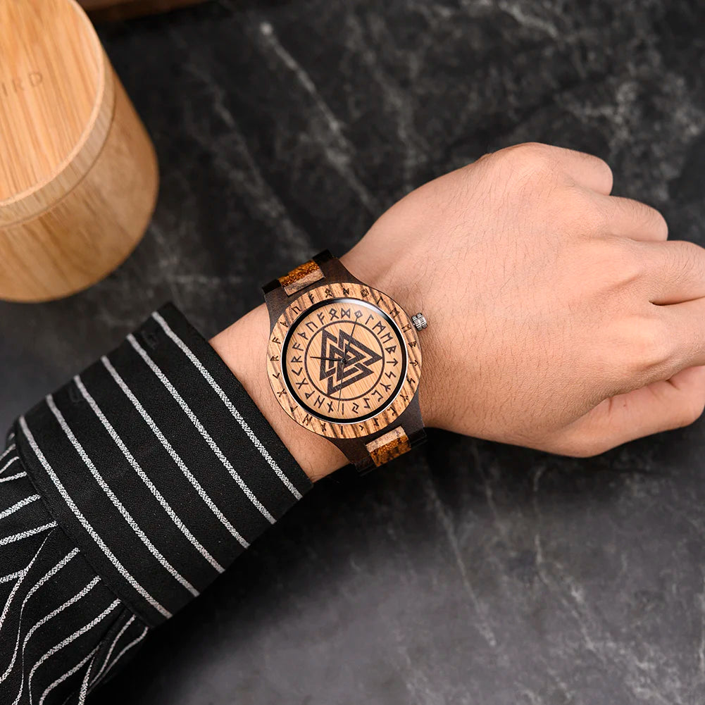 Viking Vintage Wooden Watch