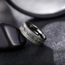 Thor Hammer and Lightning 8mm Tungsten Carbide Ring