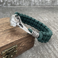 Odin's Raven Skull Paracord Bracelet