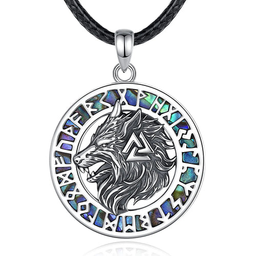 Fenrir Wolf 925 Silver Pendant
