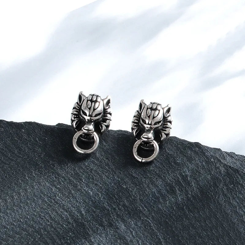 Fenrir Wolf Stainless Steel Earrings