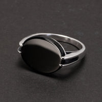 Norse Trader 925 Sterling Silver Ring With Natural Lapis Lazuli Agate or Malachite