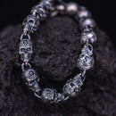 Domains of Hel Skull Bracelet in 925 Sterling Silver