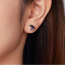 Raven Wings 925 Sterling Silver Earrings