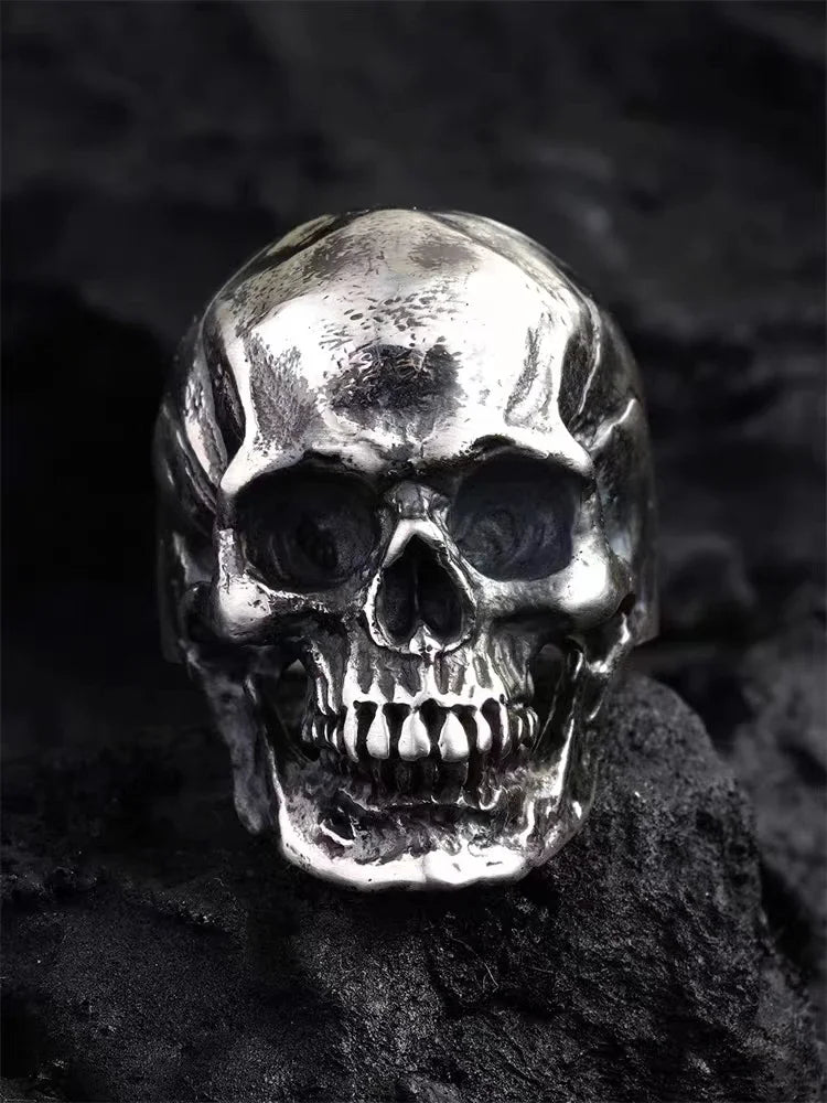 Bound to Hel Stainless Steel Skull Ring