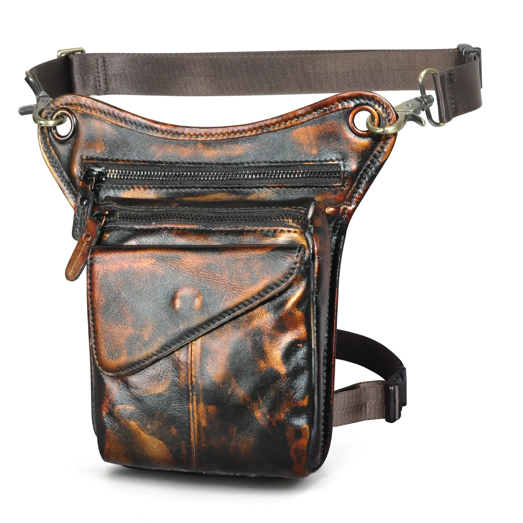 Viking Loot Leather Leg Bag