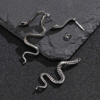 Jormungandr the Midgard Serpent Steel Earrings