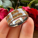 Frigg's Bounty Tungsten and Deer's Antler Wedding Band