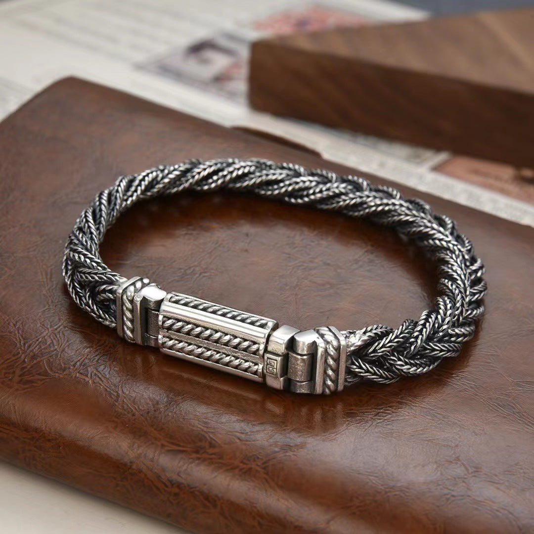 Threaded by the Norns 925 Sterling Silver Bracelet