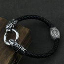 Freya Cat with Runes Steel Bracelet