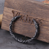Odin's Ravens Stainless Steel Arm Ring Bracelet