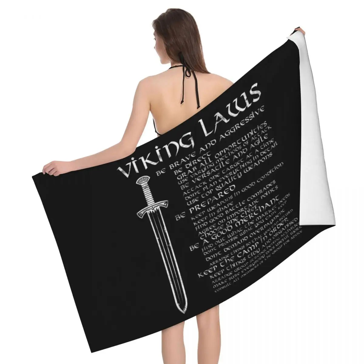 Viking Beach Towel in Microfiber