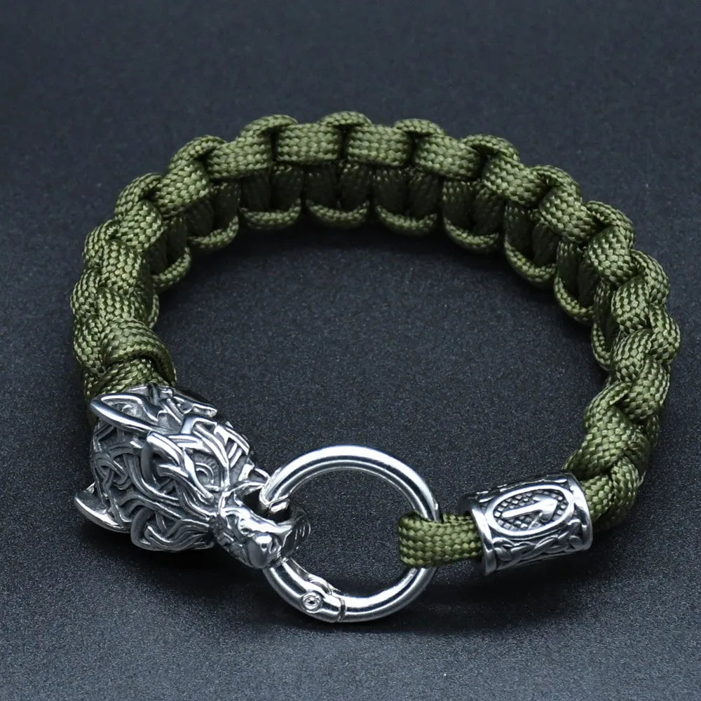 Odin Wolves Paracord Bracelet