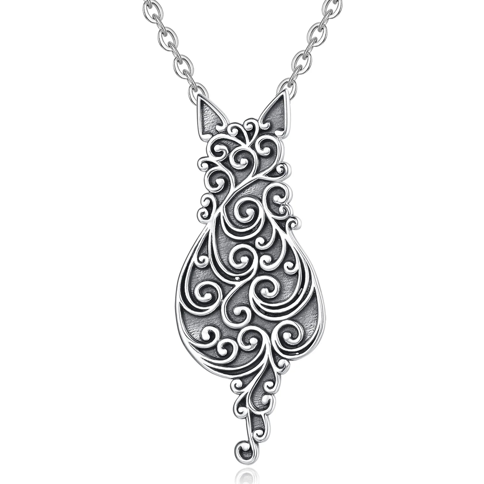 Freyja Cat 925 Silver Necklace