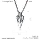 Spear of Odin Gungnir Steel Necklace