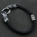 Freya Cat with Runes Steel Bracelet
