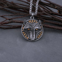 Fenrir Head Stainless Steel Necklace