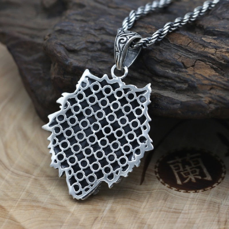 Great Wolf Fenrir 925 Silver Pendant